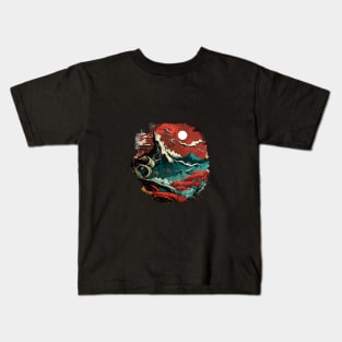 Fantasy chinese landscape Kids T-Shirt